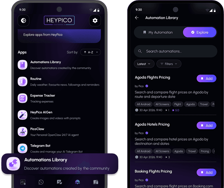 Automation Library UI